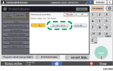 Abbildung Bedienfeld-Display