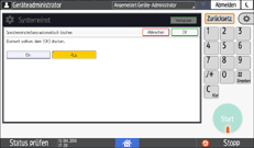 Abbildung Bedienfeld-Display