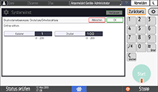 Abbildung Bedienfeld-Display