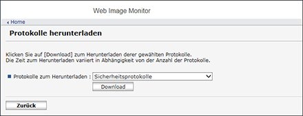 Webbrowser-Bildschirmdarstellung