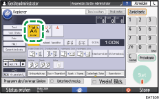 Abbildung Bedienfeld-Display