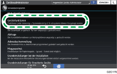 Abbildung Bedienfeld-Display