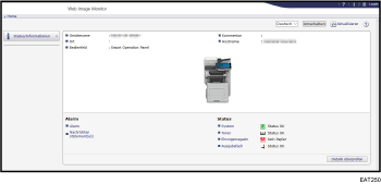 Webbrowser-Bildschirmdarstellung