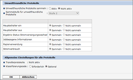 Webbrowser-Bildschirmdarstellung