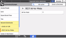 Abbildung Bedienfeld-Display