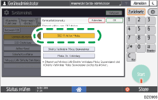 Abbildung Bedienfeld-Display