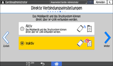 Abbildung Bedienfeld-Display