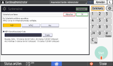 Abbildung Bedienfeld-Display