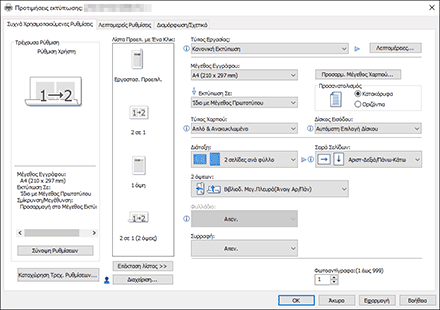 Εικόνα της οθόνης του προγράμματος οδήγησης
