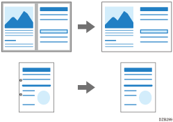 Illustration of erase center and border