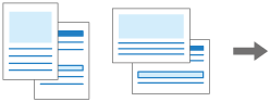 Illustration of printing a multi-page document