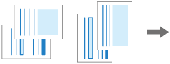 Illustration of printing a multi-page document