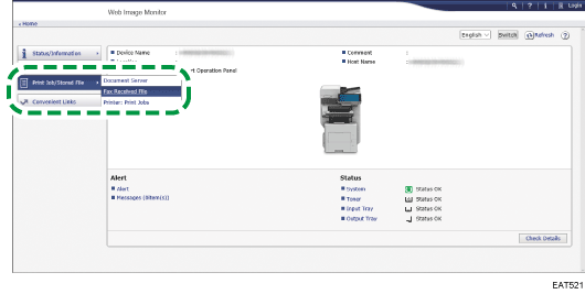 Web browser screen illustration