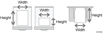 Illustration of paper tray