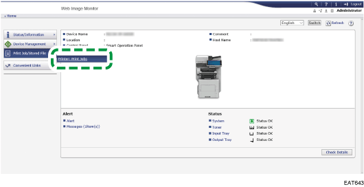 Web browser screen illustration