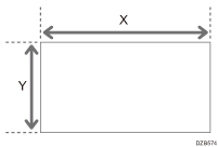 Illustration of measuring the sizes of the original