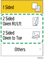 Operation panel screen illustration