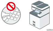 Illustration of restricting manual entry of destinations (Restrict Use of Destinations)