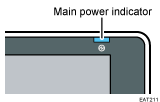 Operation panel screen illustration