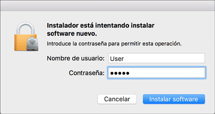 Ilustración de la pantalla del driver