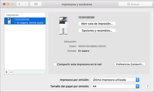 Ilustración de la pantalla del driver