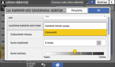 Käyttöpaneelin näyttö