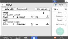 Käyttöpaneelin näyttö