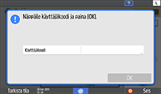 Käyttöpaneelin näyttö