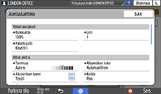 Käyttöpaneelin näyttö