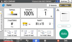 Käyttöpaneelin näyttö