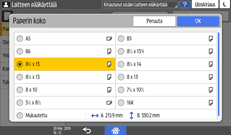 Käyttöpaneelin näyttö