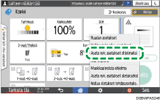 Käyttöpaneelin näyttö