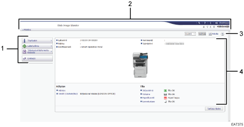 Numeroitu selaimen näytön kuva