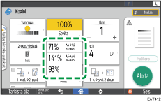 Käyttöpaneelin näyttö