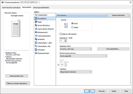 Kuva ohjaimen näytöstä