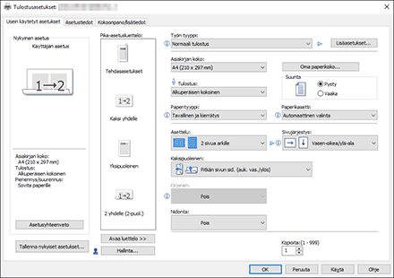 Kuva ohjaimen näytöstä