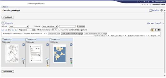 Illustration de la page du navigateur Web