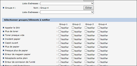 Illustration de la page du navigateur Web