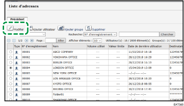 Illustration de la page du navigateur Web