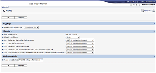 Illustration de la page du navigateur Web