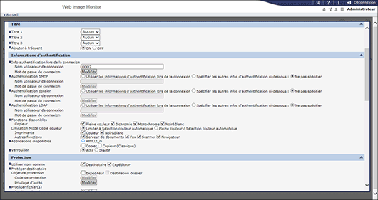 Illustration de la page du navigateur Web