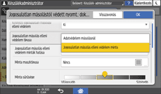 A kezelőpanel ismertetése