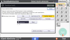 A kezelőpanel ismertetése