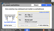 A kezelőpanel ismertetése