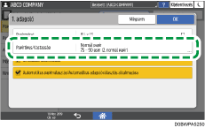 A kezelőpanel ismertetése
