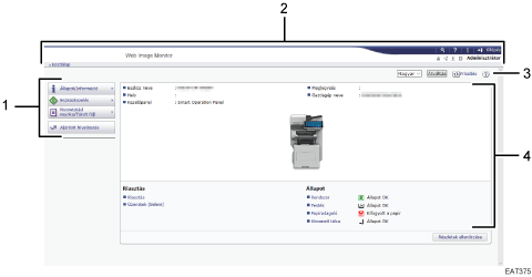 Webböngésző ábrája számozott illusztráció