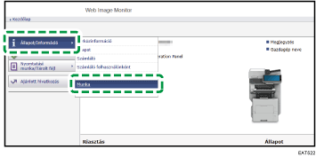 Webböngésző képernyőjének illusztrációja