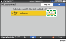 A kezelőpanel ismertetése