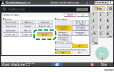 A kezelőpanel ismertetése