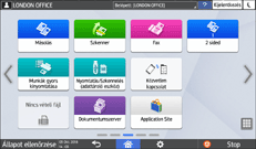 A kezelőpanel ismertetése